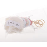 Max Cute Santa Claus Style Key Chain Keyring Pendant Lady Bag Car Pendant Beige