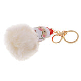 Max Cute Santa Claus Style Key Chain Keyring Pendant Lady Bag Car Pendant Beige