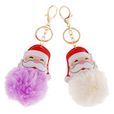 Max Cute Santa Claus Style Key Chain Keyring Pendant Lady Bag Car Pendant Beige