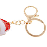 Max Cute Santa Claus Style Key Chain Keyring Pendant Lady Bag Car Pendant Purple