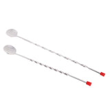 Max Cocktail Spoon Stainless Steel Threaded Mixing Spiral Spoon Bar Tools 30cm