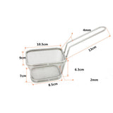 Max Stainless Steel Food French Fries Frying Basket Kitchen Mesh Strainer  D