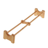 Max Bamboo Tea Cup Holder Cup Display Stand Storage Coffee Tea Cup Organizer  B