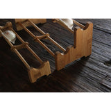 Max Bamboo Tea Cup Holder Cup Display Stand Storage Coffee Tea Cup Organizer  B