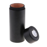 Max Portable Cigar Humidor Travel Case Storage Tube with Hygrometer Black