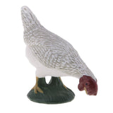 Max Farm Animal Body Model Lifelike Fowl Hen Chickens Figurine Grey MY6221-323