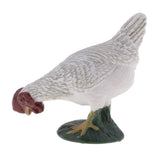 Max Farm Animal Body Model Lifelike Fowl Hen Chickens Figurine Grey MY6221-323