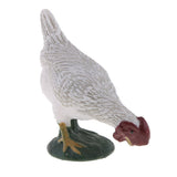 Max Farm Animal Body Model Lifelike Fowl Hen Chickens Figurine Grey MY6221-323