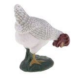 Max Farm Animal Body Model Lifelike Fowl Hen Chickens Figurine Grey MY6221-323