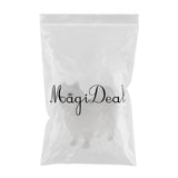 Max Realistic White Faux Fur Dog Animal Model Figures Home Decoration