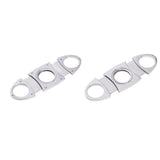 Max Alloy Cigar Cutter Double Blade Guillotine Scissors Cigar Clipper Shears A