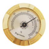 Max High Accuracy Round Gold Frame Hygrometer for Cigar Humidor
