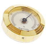 Max High Accuracy Round Gold Frame Hygrometer for Cigar Humidor