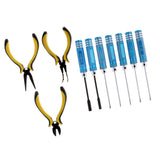 Max 10 in 1 Screwdrivers & Pilers Repair Tool for Remote Control Boat Car Models