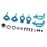 Max 1/10 Model Cars Steering Hub Upgrade Set for HSP Redcat Volcano EPX  Blue