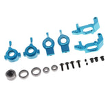 Max 1/10 Model Cars Steering Hub Upgrade Set for HSP Redcat Volcano EPX  Blue