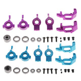 Max 1/10 Model Cars Steering Hub Upgrade Set for HSP Redcat Volcano EPX  Blue