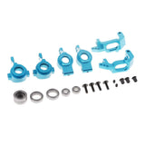 Max 1/10 Model Cars Steering Hub Upgrade Set for HSP Redcat Volcano EPX  Blue