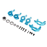 Max 1/10 Model Cars Steering Hub Upgrade Set for HSP Redcat Volcano EPX  Blue