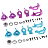 Max 1/10 Model Cars Steering Hub Upgrade Set for HSP Redcat Volcano EPX  Blue