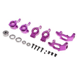 Max 1/10 Model Cars Steering Hub Upgrade Set for HSP Redcat Volcano EPX  Purple
