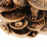 Max Feng Shui Dragon Turtle Tortoise Statue Figurine Lucky Wealth Ornament