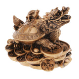 Max Feng Shui Dragon Turtle Tortoise Statue Figurine Lucky Wealth Ornament