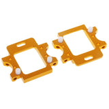 Max 2x Aluminum Rear Gear Box Mount for HSP 94103 94123 94111 94107 94108 Golden