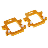 Max 2x Aluminum Rear Gear Box Mount for HSP 94103 94123 94111 94107 94108 Golden