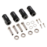 Max 23mm Wheel Hex Combine Longer Coupler for Traxxas TRX4 1/10 RC Crawler Black
