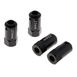 Max 23mm Wheel Hex Combine Longer Coupler for Traxxas TRX4 1/10 RC Crawler Black