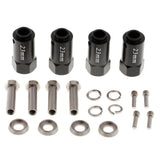 Max 23mm Wheel Hex Combine Longer Coupler for Traxxas TRX4 1/10 RC Crawler Black