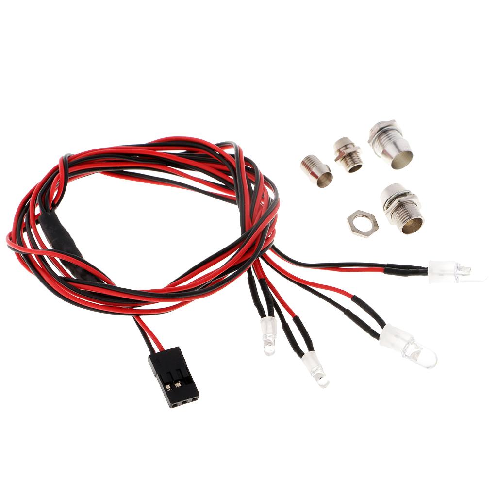 Max RC Model LED Lamp Headlights 4.8-6V 5mm Headlamps LED Light for RC Drift Car