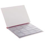Max 120 Pieces 10 Page Coins Storage Album Money Collecting Holders Book Red