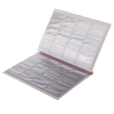 Max 120 Pieces 10 Page Coins Storage Album Money Collecting Holders Book Red