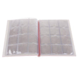 Max 120 Pieces 10 Page Coins Storage Album Money Collecting Holders Book Red