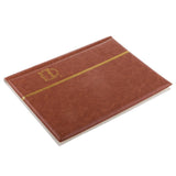 Max 120 Pieces 10 Page Coins Storage Album Money Collecting Holders Book Brown