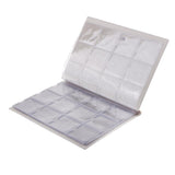 Max 120 Pieces 10 Page Coins Storage Album Money Collecting Holders Book Brown