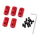 Max Motor Shaft Coupling Rigid Coupler Connector for RC Car Boat 2-6mm