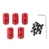 Max Motor Shaft Coupling Rigid Coupler Connector for RC Car Boat 5-6mm