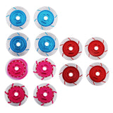 Max 4 Pieces Alloy Wheel Rim Brake Disc for Sakura D4 CS HSP 94123 1:10 Car Blue