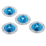 Max 4 Pieces Alloy Wheel Rim Brake Disc for Sakura D4 CS HSP 94123 1:10 Car Blue