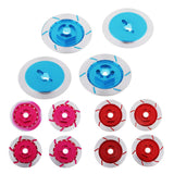 Max 4 Pieces Alloy Wheel Rim Brake Disc for Sakura D4 CS HSP 94123 1:10 Car Blue