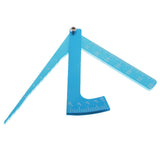 Max Adjustable Ruler Measure Height & Wheel Rim Camber for 1/10 1/8 RC Car Blue
