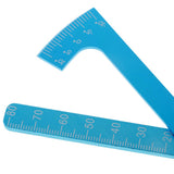 Max Adjustable Ruler Measure Height & Wheel Rim Camber for 1/10 1/8 RC Car Blue