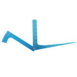 Max Adjustable Ruler Measure Height & Wheel Rim Camber for 1/10 1/8 RC Car Blue