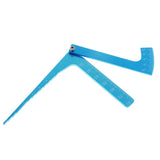 Max Adjustable Ruler Measure Height & Wheel Rim Camber for 1/10 1/8 RC Car Blue