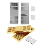 Max Rectangular Cigar Humidor Humidifier Hygrometer Box Cigar Accessory Gold