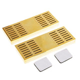 Max Rectangular Cigar Humidor Humidifier Hygrometer Box Cigar Accessory Gold