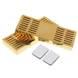 Max Rectangular Cigar Humidor Humidifier Hygrometer Box Cigar Accessory Gold